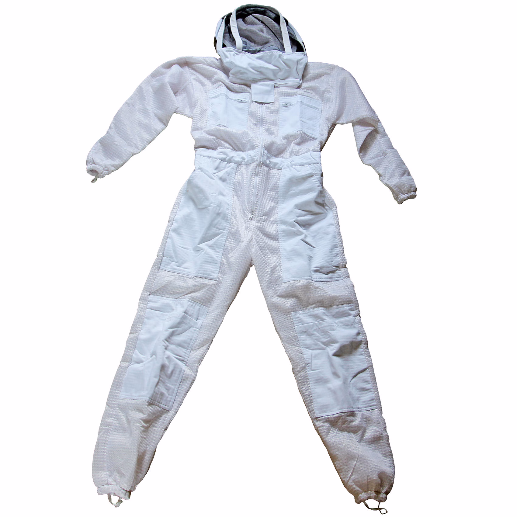 Actiasbee Ventilated Bee Suit & Leather Gloves Bundle – 3 Layer Mesh Beekeeping Suit with Detachable Fencing Veil & Protective Gauntlet Gloves - Image 7